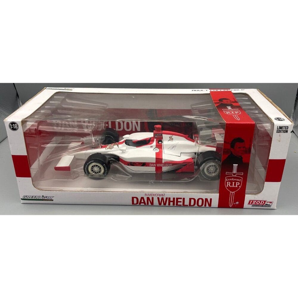 Greenlight-1:18 Scale Dan Wheldon In Memoriam Indy Car 2012 Brickyard Authentics